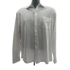 Men's Fabletics The Dash Long Sleeve Button up size Large. Stretchy material.